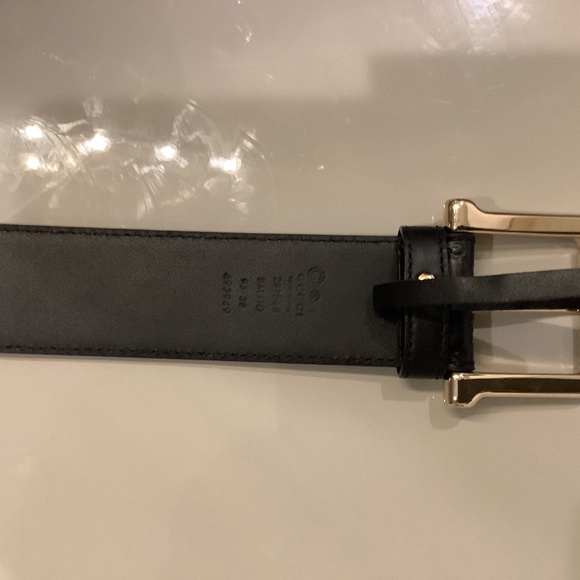 Gucci microguccissima soft leather belt with goldtone buckle main image 4